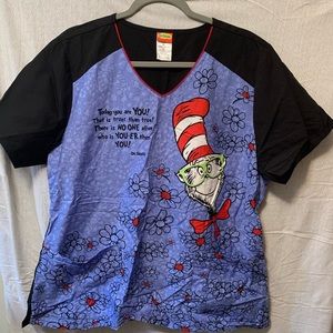 Dr. Seuss Scrub Top